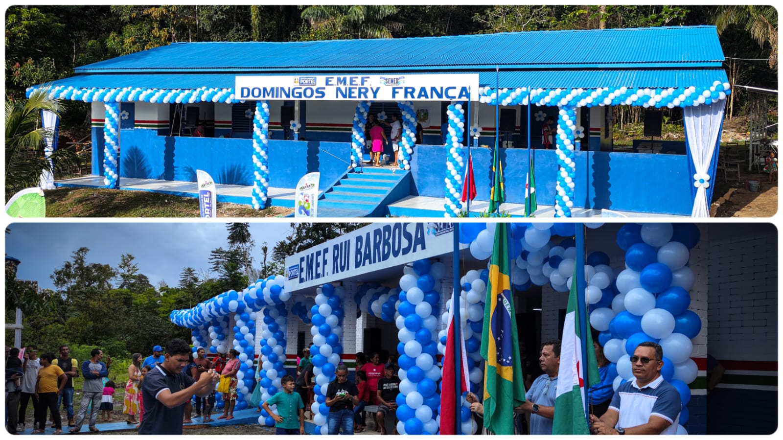 Final de Semana de Celebrações com a Entrega de Duas Escolas no Rio Anapu