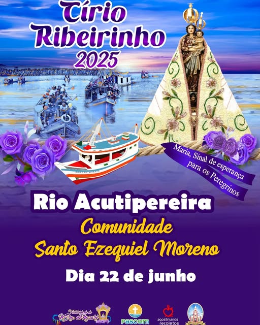 Círio Ribeirinho 2025 acontece no Rio Acutipereira no dia 22 de junho